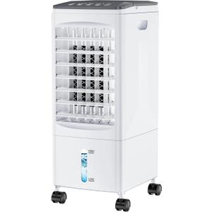 Portable Air Conditioners, 1.45 Gal Evaporative Air Cooler, Portable AC Cooling Fan w/ 3 Spds & Cooling Mode & Timer, Swamp Cooler w/Remote, Windowless Air Conditioner Portable for Room Home