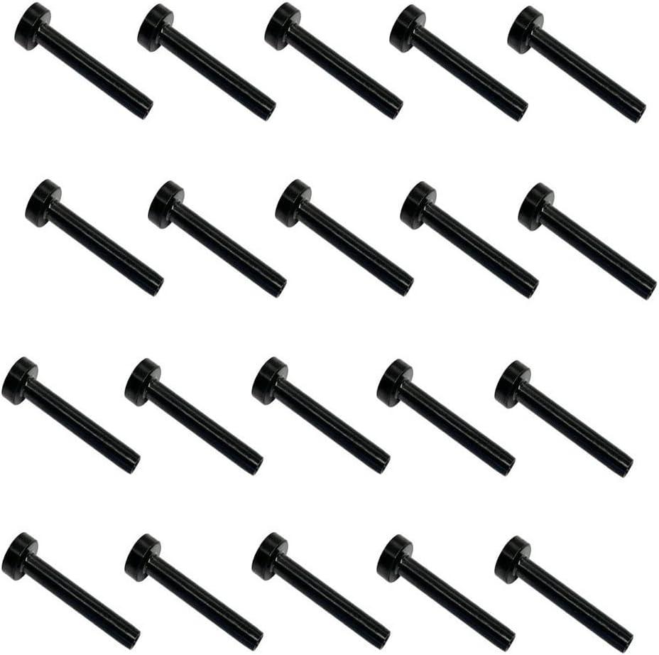 Prolinemax 20 Pc T316 Black Oxide Stainless Steel Cable Railing Dome Swage for 3/16" Cable