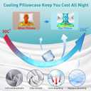 Cervical Pillow for Neck Pain Relief, Ergonomic Neck Pillow for Sleeping, Contour Pillow for Neck Support, Memory Foam Pillows for Reading & Bed Rest Pillows for Side Back Stomach Sleepers(White&Grey)