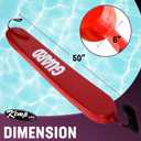 Kemp USA 50" Lifeguard Rescue Tube Red Flotation Buoy with Guard Logo