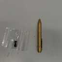 Cool Hand 4.9'' Brass Bolt Action Pen with Retractable Stylus Tip for Any Touch Screen, Ballpoint Ink Refillable, Compact Size, Skelton Out Deep Pocket Clip (Brass)