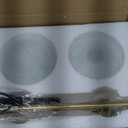 Modern Brushed Brass Linear Chandelier Green Striped Glass Shade 5-Lights Gold Mid Century Sputnik Globe Pendant Light Farmhouse Ceiling Hanging Light Fixture Dining Room Kitchen Island