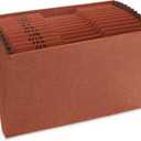 Blue Summit Heavy Duty Expanding File, Open Top, Letter Size, Monthly (Jan-Dec) Organizer, 12 Pockets