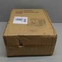 Automatic Cat Feeder and Water Dispenser with Stainless Steel Bowl Gravity Food Feeder and Waterer Set for Small Medium Dog Puppy Kitten 1 Gallon x 2(Beige)