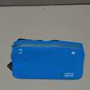 Fitter's Niche Ultraslim Water-Resistant Fanny Pack for Running/Hiking - Thin Reflective Bounce-Less Design Waist Belt Bag Fits 6.5" Phones for All Ages Unisex Sports, Blue