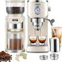 Gevi 20 Bar Espresso Machine with Conical Burr Anti-Static Coffee Grinder