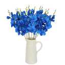 Riyuwal 12PCS Artificial Gladiolus Flowers 22.44in Silk Gladiolus Fake Flowers for DIY Bouquet Centerpieces Wedding Fillers Arrangements Shower Decorations(Royal Blue)