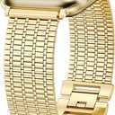Moolia Stainless Steel Band, Women, Dressy Fancy Bracelet Metal Mesh Link Wristband for iWatch, Size: 38/40/41/42mm(Series 11/10) (Gold)