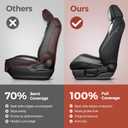 Full Set car seat Covers for Toyota Tacoma 2024-2026,（Not Fit Hybrid & Electric & TRD Pro Seat）Leather Waterproof Full Coverage Truck seat Covers fit for Toyota Tacoma Accessories 2024-2026 SR SR5 TRD
