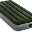 Intex 64106E Dura-Beam Prestige Downy Air Mattress: Fiber-Tech - Jr Twin - 10in Bed Height - 300lb Weight Capacity - Pump Sold Separately