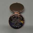 GAOLZIUY Granddaughter Makeup Compact Mirror - Grandma & Grandpa Gift, Birthday Present with Light & Magnification (Rose Gold-daughter in Law)
