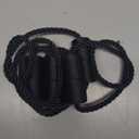 Porlau 4 Pack Strong Magnetic Curtain Tiebacks Outdoor Elegant Decorative Tie Backs Modern Rope Tiebacks for Drapes Window Curtain Holdbacks for Draperies- Black