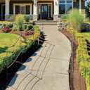 Ferraycle 12 Pcs 48 Inches/4 ft Three Rope Poles/Stakes for Creating a Rope Border Around Flower Beds, Fence, Trees, Garden, Walkways, Fountains