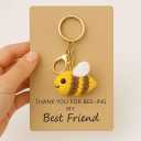 Funny Bee Keychain Gift (best friend)