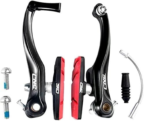 Chooee Mountain Bike Linear V-Brake Set Front and Rear (Color: 1 pair/ Black Red)