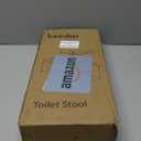 Beinilai Foldable Toilet Stool,7 Inches Poop Stool for Bathroom,Bamboo Toilet Stool Squat Adult,Potty Stool with Anti-Slip Strip (Yellow)