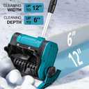 Cordless Snow Shovel Electric Snow Blower 20ft Throw Distance, Adjustable Snow Removal Direction, Electric Snow Shovel for Driveway,Steps, Patio, Sidewalk Snow Removal.