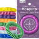 15 Pack Mosquito Repellent Bracelets, DEET-Free for Kids & Adults, Individually Wrapped Bands