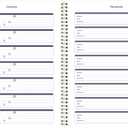 Blueline Essential Academic Monthly Planner, 14 Months, July 2025 to August 2026, Twin-Wire Binding, Poly Cover, 11" x 8.5", Blossom Design, White (CA714PG.01-26)