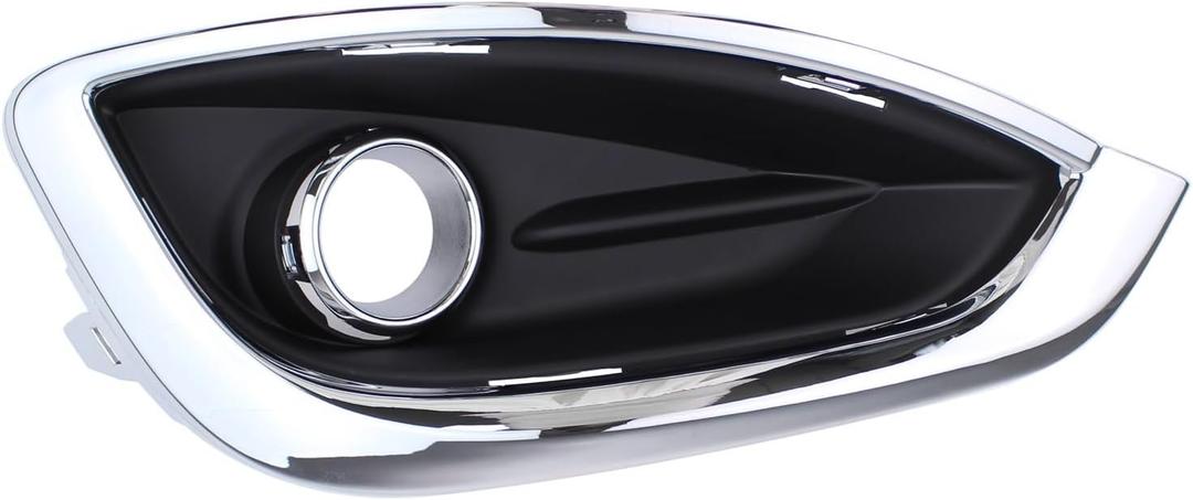 Front Passenger Side Fog Light Cover Bezel and Molding Trim Ring Chrome for Chrysler Pacifica 2017-20, Voyager 2020