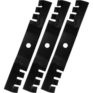 AEagle Mulching Blade 48 inch Deck for John Deere for Scotts 325 F510 GT242 GX345 M113517 M115495 051508 M111522 GS30 GS45 GT225 GT235 GT245 GT262 GT275 GX325 GX335 GX355, 3 Pack (Black)