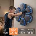 Music Boxing Machine for Kids, 2 3 4 5 6 7 8 Year Old Boy Birthday Gift, Wall Mounted Punching Target with LED Lights & Boxing Gloves, Fun Fitness Equipment for Teen Boys, Indoor Home,Office,Gym Play, 16x17.5x2.4"