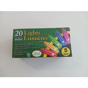 20 Count Multi Color Mini Light String