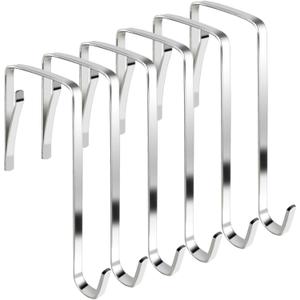 10Pcs Over The Door Hooks, Metal Door Hanger Z Hooks, Sturdy Over Door Hooks for Hanging Clothes, Towels, Coats and More
