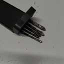 DKIBBITH 4-Flute Serrated Masonry Drill Bit Set 5-Piece Black- 3/16",1/4",5/16",3/8" to 1/2" for Concrete, Tile, Brick, Glass, Ceramic.