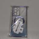 ZONRW for Samsung Galaxy S21 Ultra Case Magnetic,for Women Girl Soft Luxury Plating Bling Gradient Glitter Cute Heart Cover Compatible with MagSafe Clear Shockproof Protective Phone Case 6.8-Blue