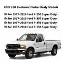 EP27 LED Flasher Relay 5 Pin Fit for 1997-2008 Ford F150 | 1997-2010 Super Duty F250-F550 | 1995-2011 Ranger | LED Electronic Turn Signal & Hazard Warn Realy, Stop Hyper Flash, EP27 Flasher Relay