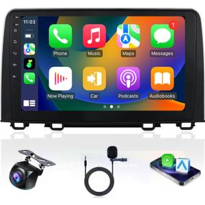 10.1 inch Car Radio for Honda CRV 2017 2018 2019 2020 2021 Upgrade Stereo Radio Replacement with CarPlay Touch Screen Android Auto Bluetooth GPS WiFi Backup Camera 8Core 4+64G