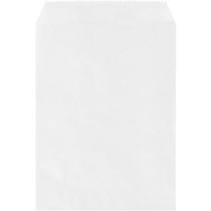 NICOHACU 1000 Pack 5x7.5IN White Kraft Paper Bags, Mini Paper Bags, Gift Cards, Gift Candy, Cookies, Donuts, Party Favors, Sandwiches, Jewelry, Snack Bags, Flat Gift Bags, Envelopes,Tableware Bags