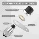 Push Button Starter Switch 12V 50A, Waterproof Momentary Push Button Switch for Car, Truck, Boat, ATV, RV, Lawn Tractor Engine One-Button Starters Pushs Starter Switch (Black)