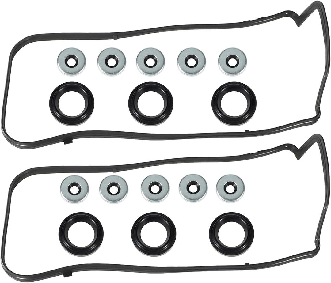 Valve Cover Gasket Set VS50773R 151081801 VS50559 Compatible with Honda Accord Odyssey Crosstour Pilot Accord Crosstour Ridgeline 3.5L Compatible with Acura MDX RDX RL TL TSX ZDX 3.5L 3.7L V6