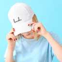 Mr and Mrs Hats, Wedding Gifts for Couples, His and Hers Engagement Gift, Honeymoon Travel Essentials (B (1 Hat) Bride/White+black)