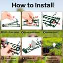 10 Pack Gopher Traps - Reusable Metal Gopher Trap, Easy Set Weather Proof Mole Vole Trap for Lawn Garden Farm Outdoor, Mole Traps