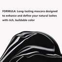2 x Mascara Volume And Length Black Waterproof Fast Dry Eyelashes Eye Makeup Volumizing Lengthening Curling Defining (Black 06)