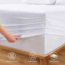 Horbaunal Extra Deep Pocket Queen Fitted Sheet Only - Fits Up to 24 Inch Mattress - Luxury 1800 Thread Count - Microfiber White Fitted Bed Sheet Queen Size
