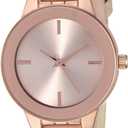 Amazon Essentials Women's Faux Leather Strap Watch