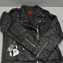 Brando Cafe Racer Biker Jacket - Black Leather Motorcycle Jacket with Armor for Men - 4 Season Riding Jacket with Concealed Carry (CCW), Protective Armor, Mesh - M