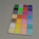 7560Pcs 4mm Acrylic Round Beads for Jewelry Making, 28 Colors Rainbow Round Beads for Bracelets Making Kit Candy Color Plastic Bubble Gum Beads Pastel Loose Beads Bulk for DIY Necklace Crafts