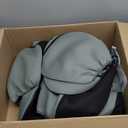 FH Group 3 Row Set 7 Seater Light & Breezy Flat Cloth Car Seat Covers, Combo Steering Wheel Cover & Seat Belt Pads, Airbag and Split Rear, Universal Fit for Cars Trucks, SUV, Gray