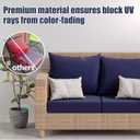 8Pcs Stretch Patio Cushion Covers, Outdoor Couch & Sofa Replacement Slipcovers for Patio Furniture Cushion Covers, Washable Reusable Furniture Protector