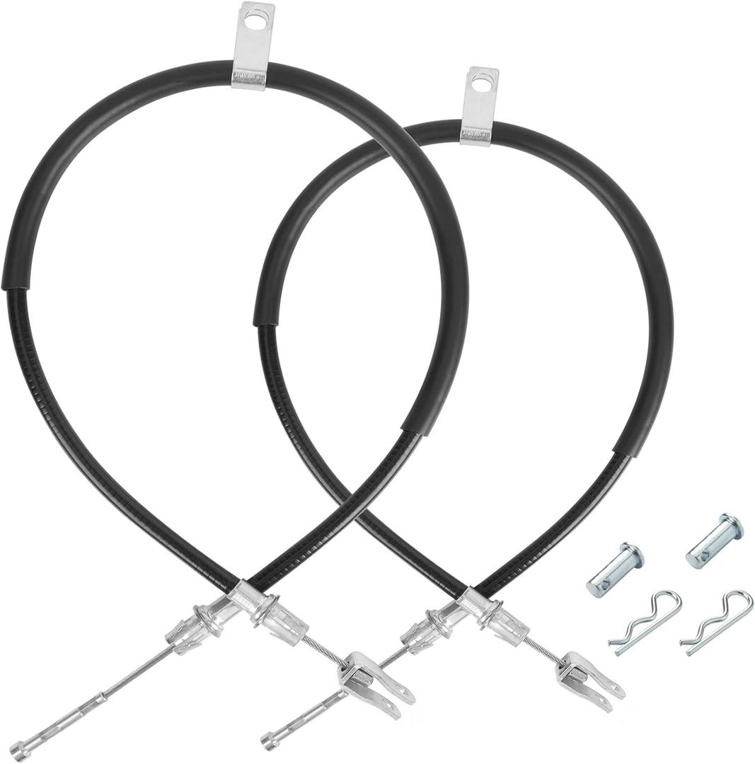 Drive-up 2PCS Club Car Precedent 2004+ Brake Cable Stainless Steel Core Driver and Passenger Side and 2018-up Tempo G and E Golf Cart