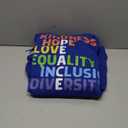 Kindness Peace Equality Inclusion Diversity Human Rights Pullover Hoodie, Royal Blue, Size Small
