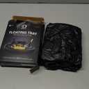 Premium Floating Drink Holder for Pool, Hot Tub Accessories for Adults - Holds Up to 50 LBS - Fun Swimming Pool Accessories for Adults, Cool and Unique Drink Floaties (Black)