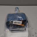 Metal Cat Litter Scoop with Holder, Heavy Duty Deep Sifter with Dual-Hole (10mm/5mm) for Pellets & Clay, Non-Stick (Blue)