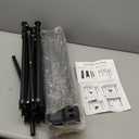 Folding Camping Table, Portable Beach Table, with Portable Bag Suitable for Indoor, Outdoor, Camping, Backyard, Party, Patio, The Black Camping Table at The Beach (37"D x19.7"W x21.5"H)