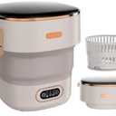 Portable Washing Machine,Mini Washer 16L Upgraded With Spin Basket,Small Clothes Folding Washing Machine Of Underwear, Baby And Small Clothes,Suitable For Home Apartments Dormitories, Hotels Khaki